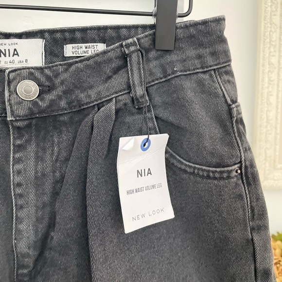 New look black denim jeans high waist size 8 NWT - Picture 10 of 14